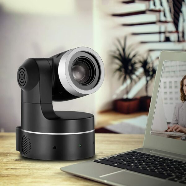 10x Optical Zoom USB PTZ Camera,1080P 30FPS Webcam,HD Video Conference Camera Compatible with Most Software,Live Streaming Camera for Conference,Events,Church and School etc(Black) - Image 4