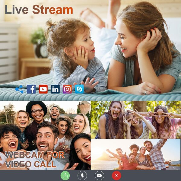 4K Digital Vlogging Camera for YouTube Autofocus Camcorder for Photography 48MP Video Camera with WiFi Connection 3.0" IPS Flip Screen, Wide Angle Lens,16X Digital Zoom (32GB SD Card, 2 Batteries) - Image 6