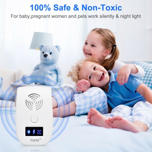 Ultrasonic Pest Repeller ,6 Pack Electronic Pest Repellent Plug in for Mosquito, Mouse, Cockroaches, Rats, Bugs, Mouse repellent with night light - Image 8